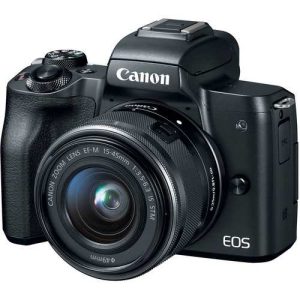 برسی دوربین عکاسی بدون آینه کانن Canon EOS M50 Mirrorless Digital Camera with 15-45mm Lens (Black)