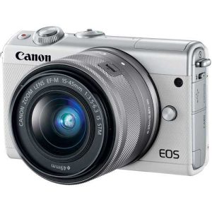 برسی دوربین عکاسی بدون آینه کانن Canon EOS M100 Mirrorless Digital Camera with 15-45mm Lens (White)