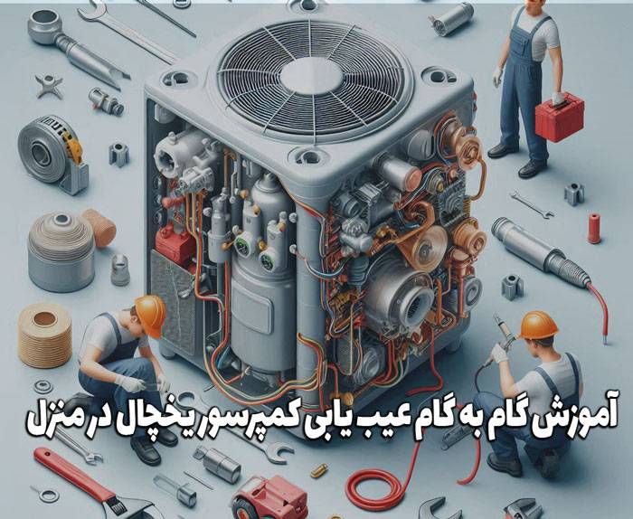 آموزش گام به گام عیب یابی کمپرسور یخچال در منزل