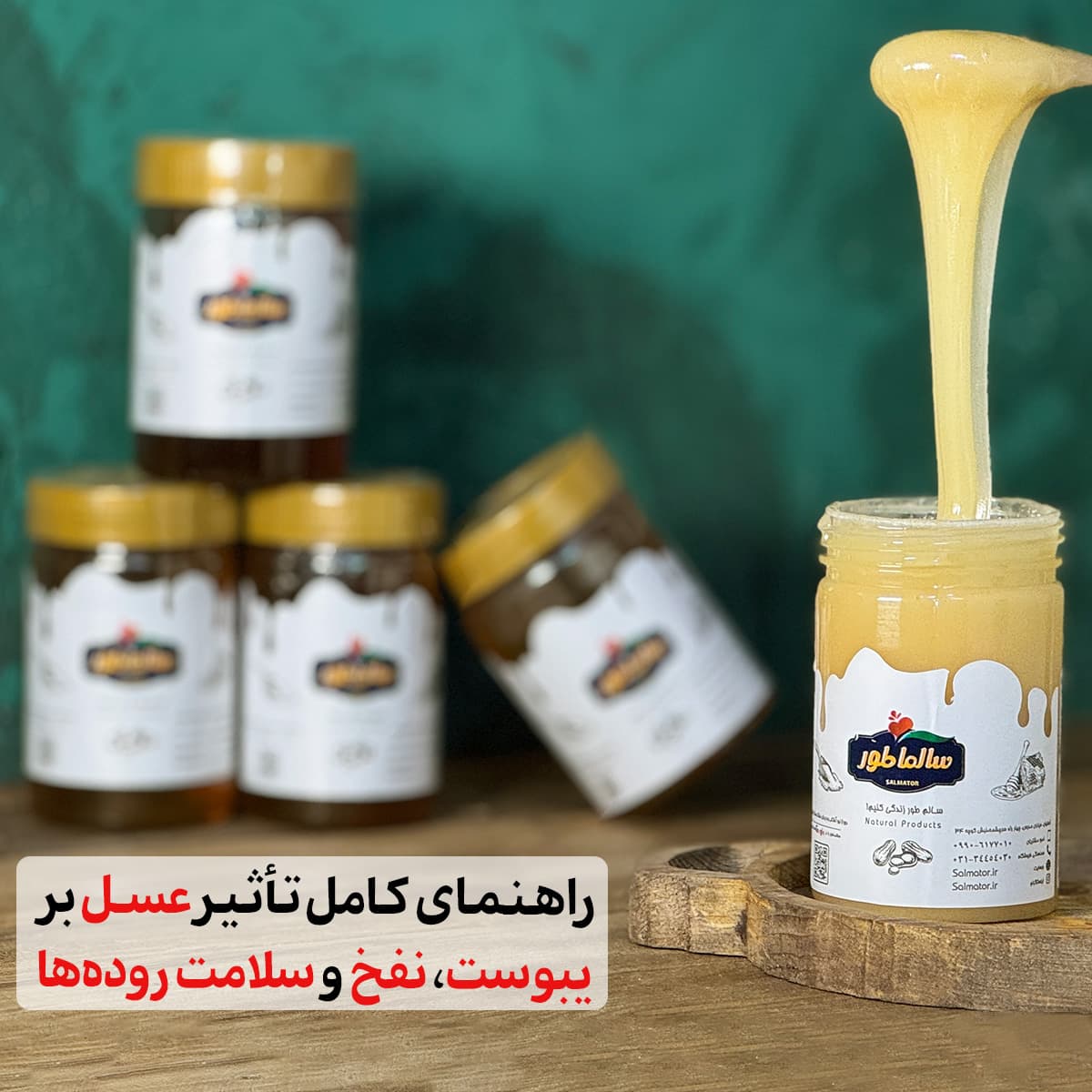 عسل و گوارش؛ راهنمای کامل تأثیر این ماده طبیعی بر یبوست، نفخ و سلامت روده ها