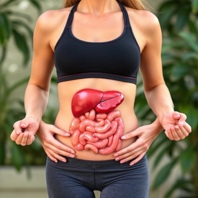 ورزش برای گوارش و کبد